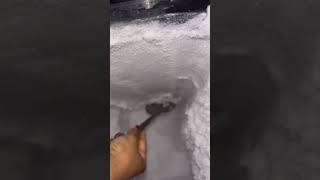 SCRAPING FREEZER FROST satisfying asmrsounds oddlysatisfying [upl. by Nalym]