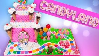 Candyland Gingerbread Castle Cake Candy Land Gingerbread House [upl. by Akeret725]