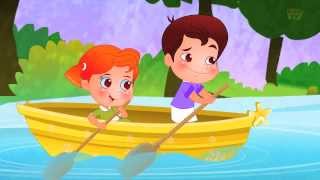 Row Row Row Your Boat  Nursery Rhyme  Cartoon Videos For Children by Kids Tv [upl. by Drapehs465]