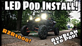 Installing LED Pods On The RZR [upl. by Ahsilahk]