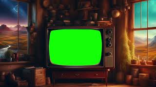 OLD TV ZOOM GREEN SCREEN [upl. by Etirugram]