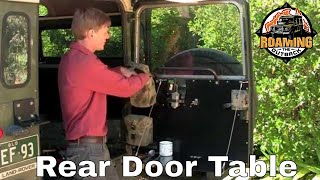 Defender Rear Door Table Installation [upl. by Lehcar834]