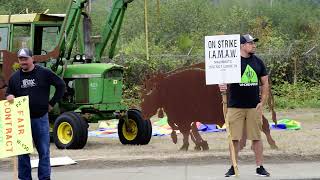 18th day of the IAMAW Union strike against Weyerhaeuser [upl. by Llorrac]