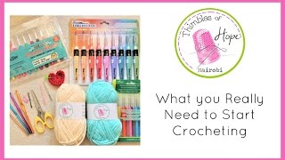 CROCHET What You REALLY Need to Start Crocheting [upl. by Seuqram]