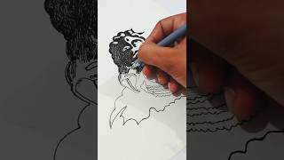 😱shiv ji drawing with pen  lord shiv easy drawing ideas viral art shiv shorts god drawing [upl. by Danialah]