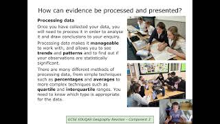 EDUQAS GCSE Geography Component 3  Fieldwork Focus Exam [upl. by Oludoet]