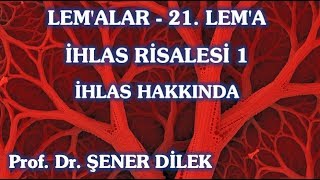 Prof Dr Şener Dilek  Lemalar  21 Lema  İhlas Risalesi 1  İhlas Hakkında [upl. by Volotta647]