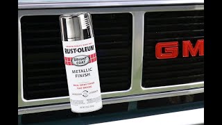 Rustoleum Metallic Spray Paint quotchrome paintquot Tutorial [upl. by Ordnazil137]