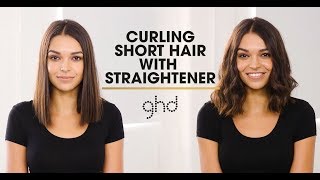 How to curl hair with straighteners  ghd techniques [upl. by Nonohcle]