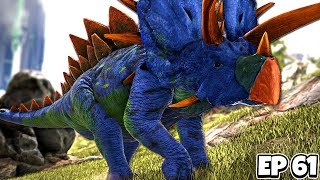 Creating and Taming the STEGOCERATOPS Hybrid  ARK Survival Evolved Jurassic 61 [upl. by Faus]