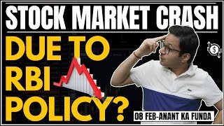 Stock market crash due to RBI policy  Bank nifty and nifty analysis  8022024 [upl. by Friedlander]