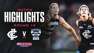 Carlton v Geelong Highlights  Round 15 2024  AFL [upl. by Lenahs]