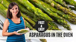 The BEST Way To Make ROASTED ASPARAGUS Super Fast amp Easy [upl. by Kliman740]