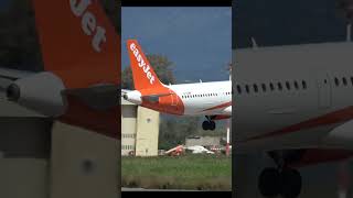 easyJet Airbus A321neo landing at Kalamata Greece shorts [upl. by Lebama814]