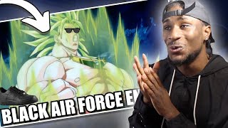 NON ANIME FAN REACTS TO BROLY RADIATES BLACK AIR FORCE ENERGY CjDaChamp   REACTION [upl. by Riccio206]