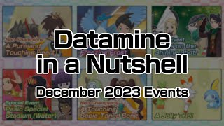 Pokemon Masters EX DATAMINE IN A NUTSHELL December 2023 Events [upl. by Suzetta]