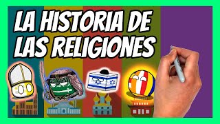 ✅ La HISTORIA de las RELIGIONES  El JUDAISMO CRISTIANISMO ISLAM y BUDISMO [upl. by Oninotna]