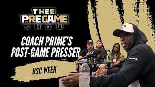 Coach Prime Post Game Presser  USC  RAW FILE [upl. by Colwen]