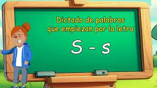 ✍ Dictado letra S ✅ Dictado de palabras que empiezan por la letra N para niños de primara  Letra S [upl. by Aisile]