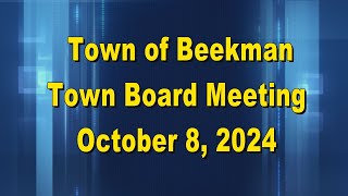 Beekman Town Board 10 8 24 [upl. by Nesyrb]