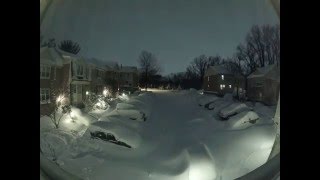 quotSnowzillaquot snow blizzard timelapse Maryland USA January 2016 [upl. by Ahsok]