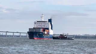 • OLEANDER  Turning to go Starboard Side to the Dock [upl. by Peppel79]