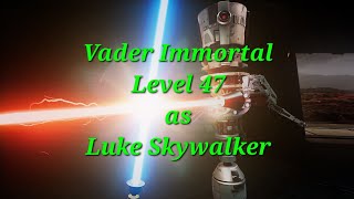 Vader Immortal Lightsaber Dojo level 47 as Luke Skywalker [upl. by Priest982]