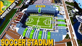 Minecraft Soccer Stadium  MODERN BUILDS SHOWCASE [upl. by Noivert]