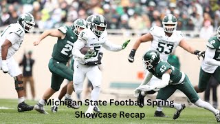 Michigan State Football Spring Showcase Recap [upl. by Kane]