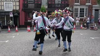 Earlsdon Morris dance quotPrestonquot at Bromyard Folk Festival 2023 [upl. by Aber645]