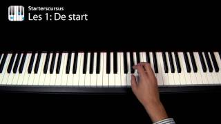 Piano Leren Spelen  Les 1 van 10 Beginnersles [upl. by Dodi]