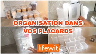 Organisation dans vos placardscelliers  Lifewit Kitchen Storage [upl. by Hilliard611]