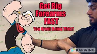 Get Big Forearms Fast YOU ARENT DOING THIS [upl. by Joshi]