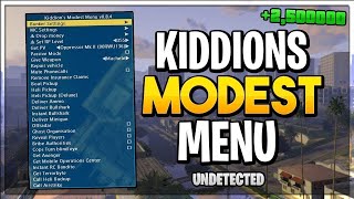 Kiddions Modest Mod Menu v0907 on GTA V  UNDETECTED PC 157 [upl. by Ecineg]