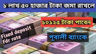 Fixed Deposit Interest Rates In Pubali Bank  fdr rate in Bangladesh BANKERHABIB [upl. by Enilrahc438]