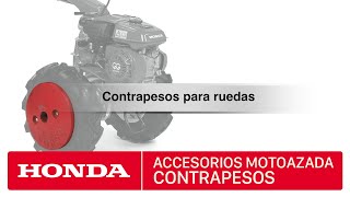 Accesorios para motoazadas Honda  Contrapesos para ruedas [upl. by Giorgio]