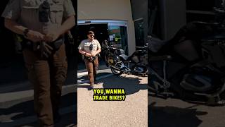 Trading bikes with a cop [upl. by Mairam]