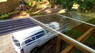 How to install polycarbonate roofing [upl. by Hansiain]