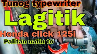 Honda click 125i lagitik tunog typewriter paano mag palit ng tensioner [upl. by Enohsal]