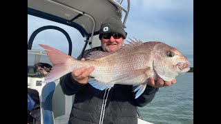 Amazing Westernport winter Snapper fishing we get our first red of the season [upl. by Kcor]