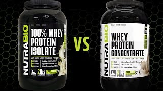 Whey Isolate VS Whey Concentrate [upl. by Arrol]