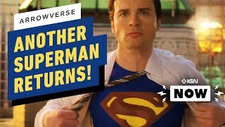 Smallvilles Tom Welling Returns as Superman in Arrowverse Crossover  IGN Now [upl. by Gehman394]