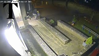 CCTV shows Connor Gibson after the killing of his sister [upl. by Gunter675]