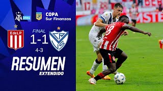 Estudiantes de la Plata 11 43 Vélez  CopaLPF  Resumen Extendido  Final [upl. by Mercier]