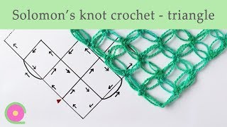 Crochet Solomons knots  triangle [upl. by Jacklyn]