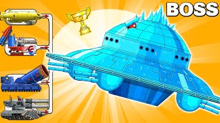 Monster tank UFO ICE vs MEGA TANK  Cartoons about tankNina tank cartoon [upl. by Woothen881]