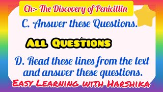 QuestionAnswer of Ch The Discovery Of Penicillin All Questions with their Answers Explanation [upl. by Memberg]