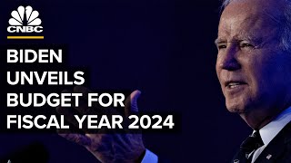 President Biden releases his proposed budget for fiscal year 2024 — 3923 [upl. by Nnyllaf]