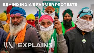 India Unrest Why Farmers Are Protesting Ahead of Election  WSJ [upl. by Eohce]