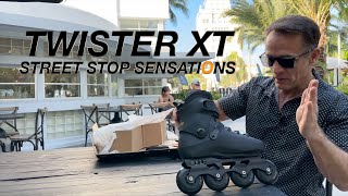 Future Skate Hockey Stopping The Streets Twister XT By Rollerblade [upl. by Romanas]